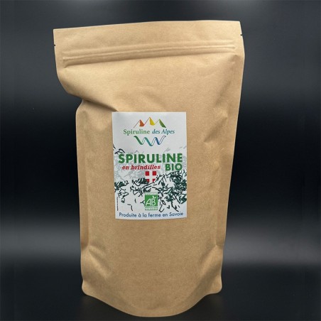 Sachet 500g spiruline bio brindilles .